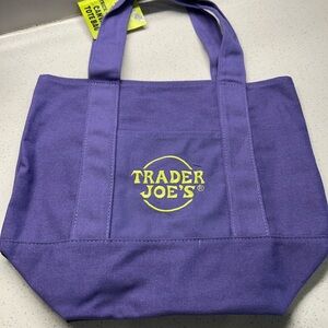 Trader Joe's Mini Purple Tote Bag